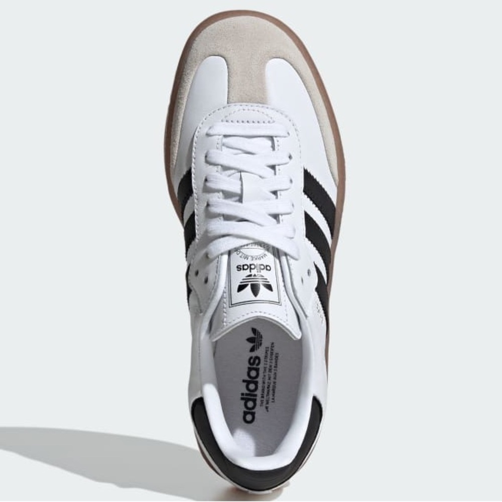 Adidas Samba Classic White Black Gum Sole Sneakers | Women 9.5